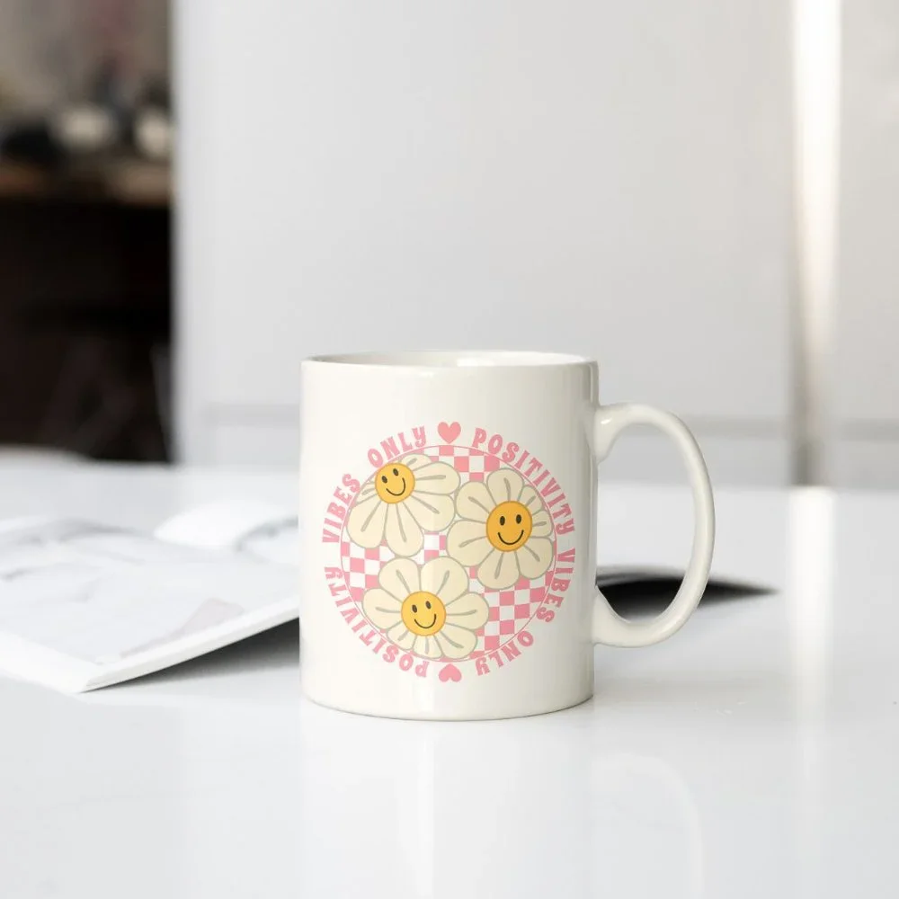 Positivity Vibes Only 11 oz Mug - Picture 4 of 7